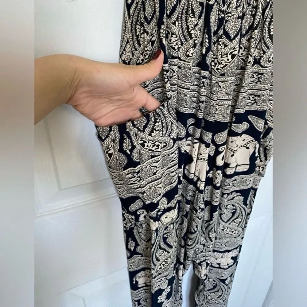 Elephant & Indian Patterned Jumpsuit - Picture 4 of 6